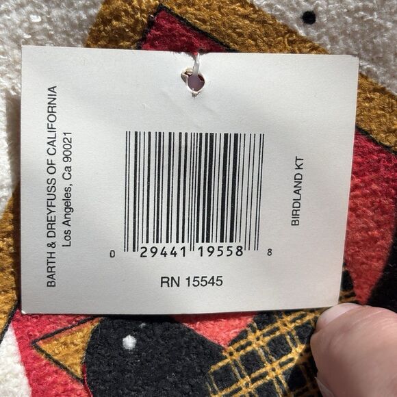 Vintage Kitchen Dish Towels Lot of 2 New NWT Primitive Bird Chirp Farmhouse T5 - Picture 3 of 6